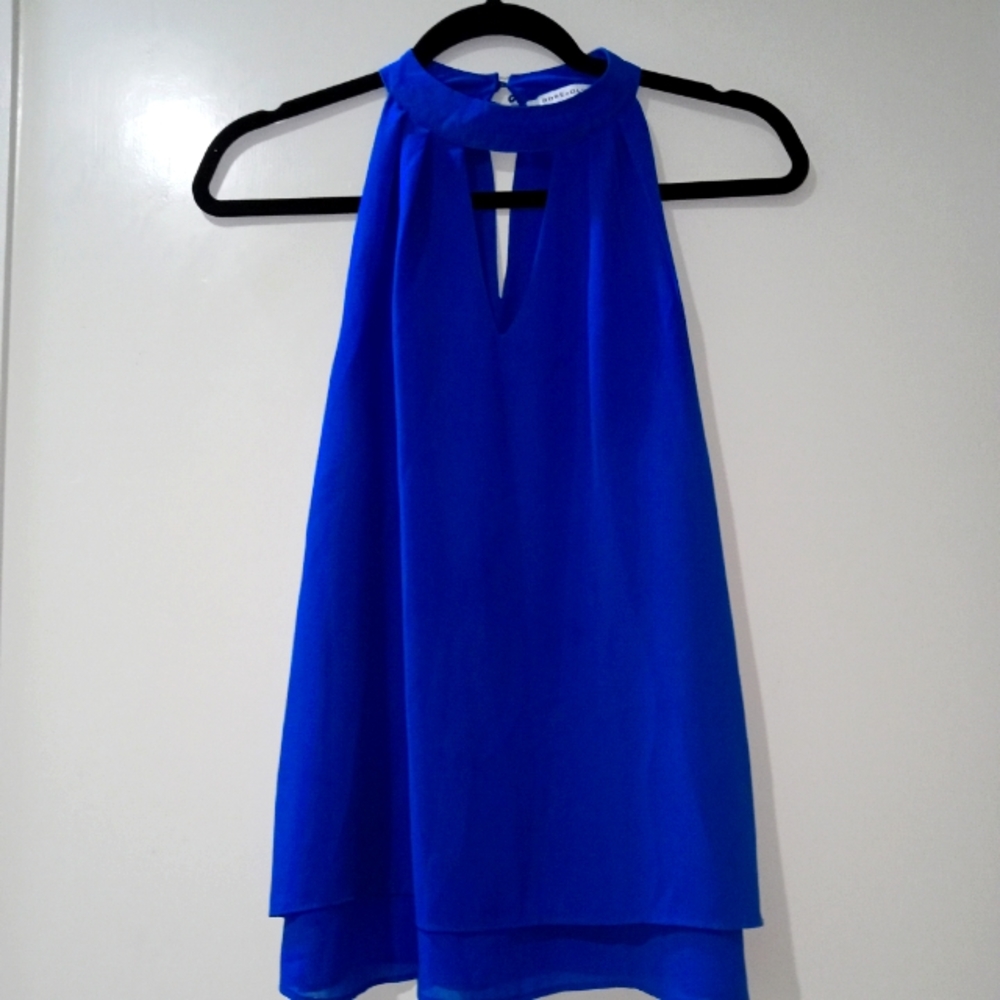 Royal blue blouse